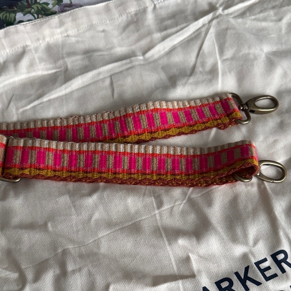 Vibrant Pink and Gold Bag Strap